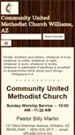 Mobile Screenshot of communityumc-williamsaz.org