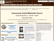 Tablet Screenshot of communityumc-williamsaz.org